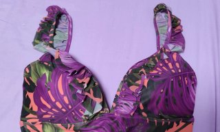 Bañador mujer hojas tropicales