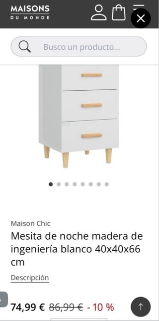 Mesita de noche Maisons du Monde