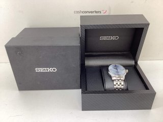 reloj pulsera caballero seiko presage cocktail automático 4r35 azul