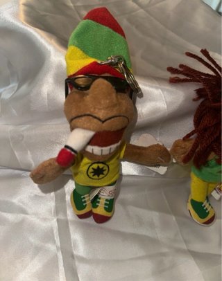 Tris portachiavi peluche Rastaman vintage
