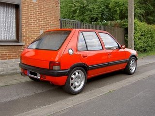 217-MOLDURAS Y ALETINES PEUGEOT 205 GTI