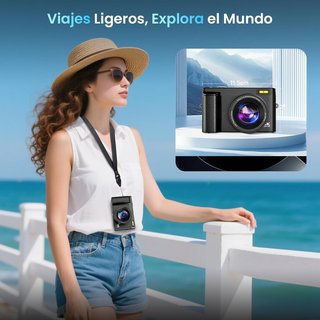 SIN ABRIR Cámara Digital 4K 64MP con WiFi