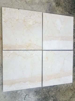 Baldosas de mármol travertino pulido