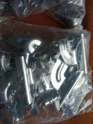 20 Garras Bombo Batería Cromadas