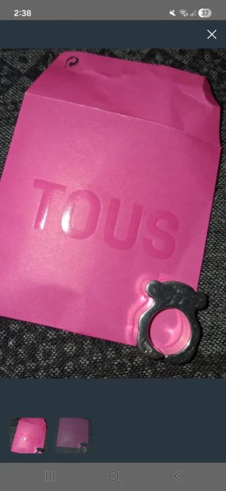 Anillo Tous Oso Plata