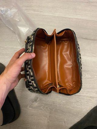 Borsa da toilette Fendi Beige e Nero