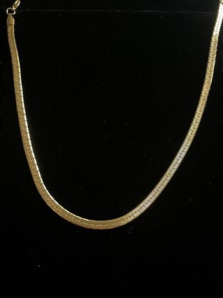Cadena plana Acero Inoxidable Dorado