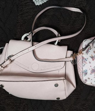 Bolso Zara Rosa y Multicolor
