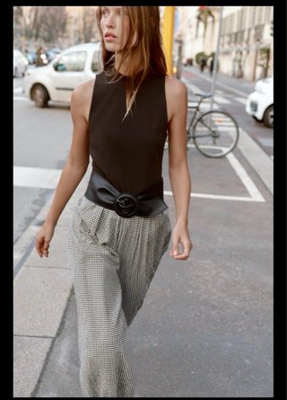 Mono Zara cuadros vichy T-S