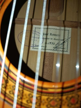 Guitarra José Romero viejin