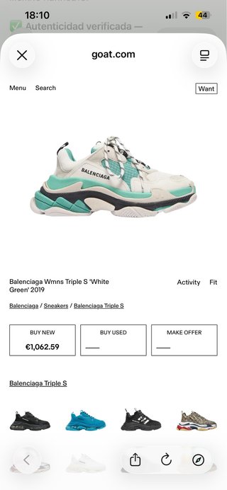 Zapatillas Balenciaga Triple S Mujer