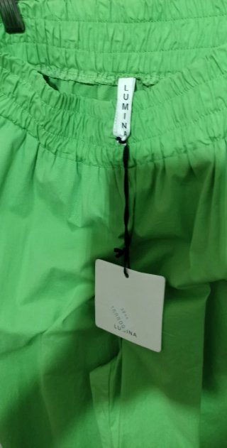 Pantaloni verdi Made in Italy cotone