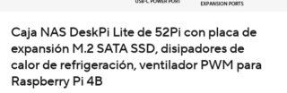 Raspberry Pi 4 8GB NAS + SAI+ camara imx296