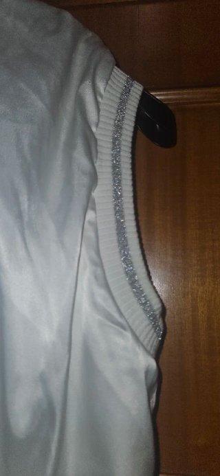 Completo bianco/argento con pantalone