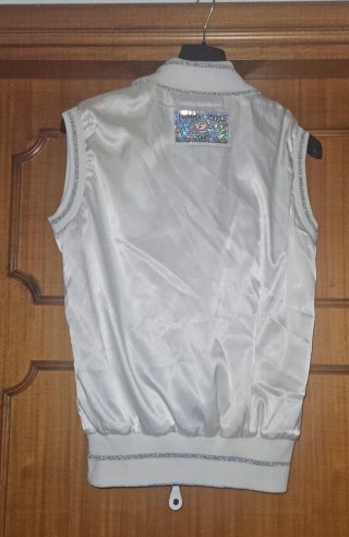 Completo bianco/argento con pantalone