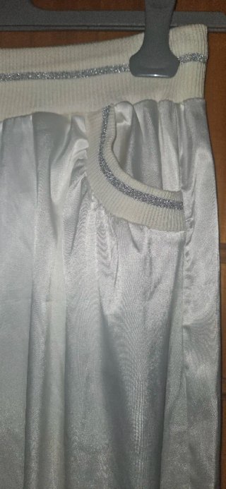 Completo bianco/argento con pantalone