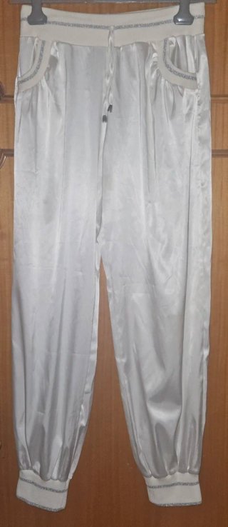 Completo bianco/argento con pantalone