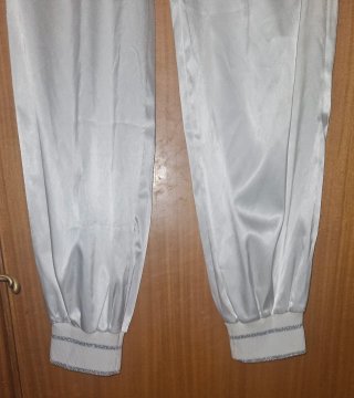 Completo bianco/argento con pantalone