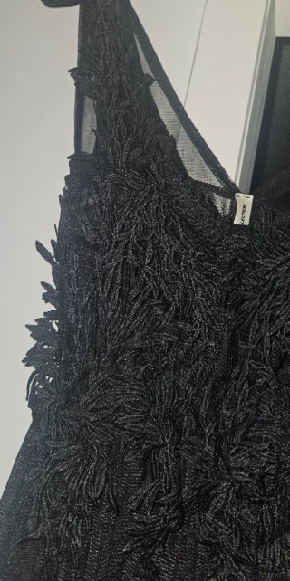 Abito elegante nero midi