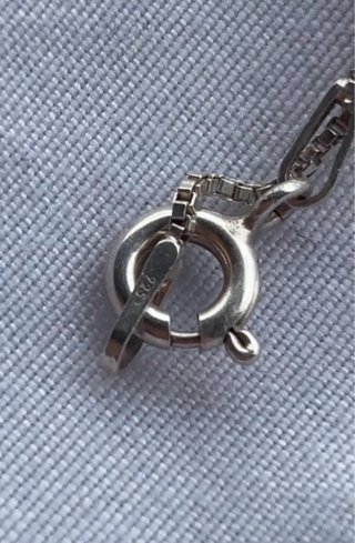 Collar de plata ley luna y estrella