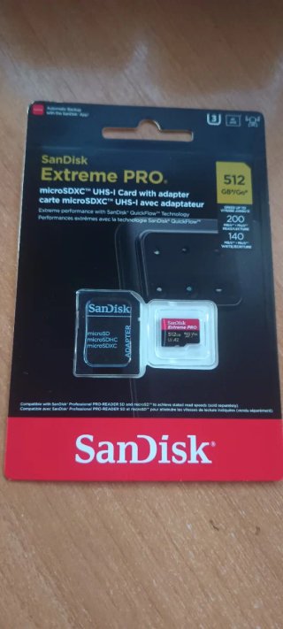 SanDisk Extreme PRO 512GB microSDXC con adaptador