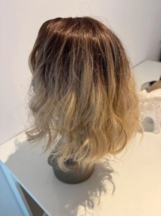Peluca Rubia Raíz Natural Seminatural 5