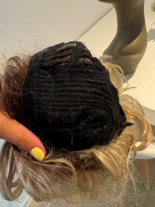 Peluca Rubia Raíz Natural Seminatural 5