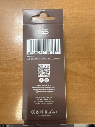 Luz Bicicleta Recargable GFS Venus
