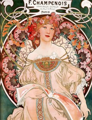 Puzzle 1000 pzs Collage Art Nouveau Mucha