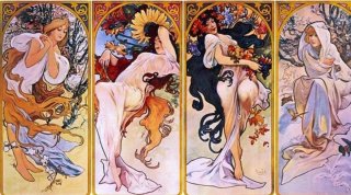 Puzzle 1000 pzs Collage Art Nouveau Mucha