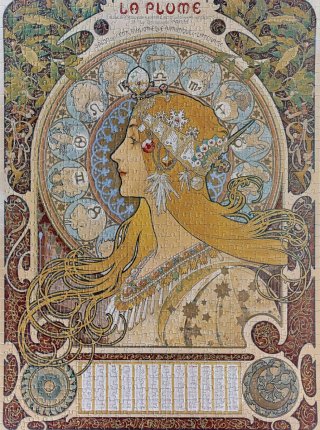 Puzzle 1000 pzs Collage Art Nouveau Mucha