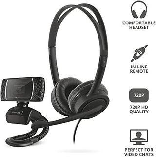 Pacchetto Telelavoro: Webcam HD + Cuffie USB