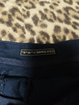 Pantalón corto azul marino talla 38 marca Blanco