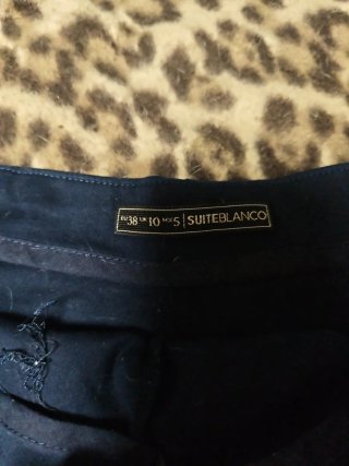Pantalón corto azul marino talla 38 marca Blanco