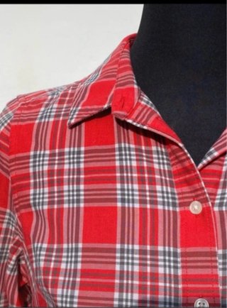 Camisa Levi's cuadros roja talla XS-M