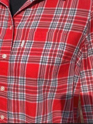 Camisa Levi's cuadros roja talla XS-M