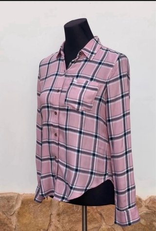 Camisa Abercrombie & Fitch Rosa Cuadros