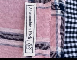 Camisa Abercrombie & Fitch Rosa Cuadros