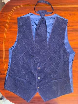 Traje azul marino 4 piezas
