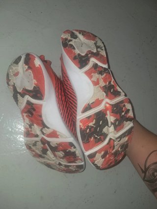 Zapatillas deportivas mujer negras y naranjas
