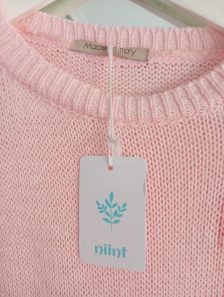 Jersey rosa con corazones talla única