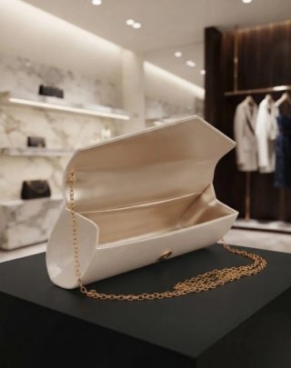 Bolso Clutch Champagne