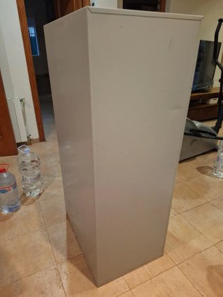 Archivador metálico 4 cajones plateado