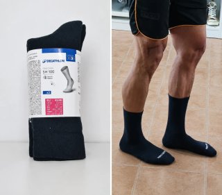 2 pares de calcetines térmicos Quechua 2 pares T43