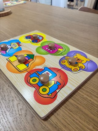Puzzle madera bebé 6 piezas