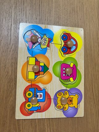 Puzzle madera bebé 6 piezas