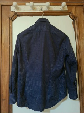 Camicia Fabio Inghirami uomo blu pois