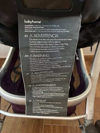 Sillita de paseo Babyhome morada
