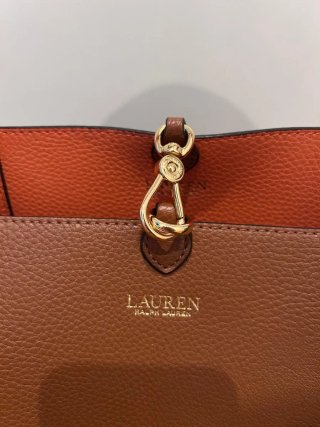 Borsa Ralph Lauren 2 in 1 Reversibile Arancione Ma