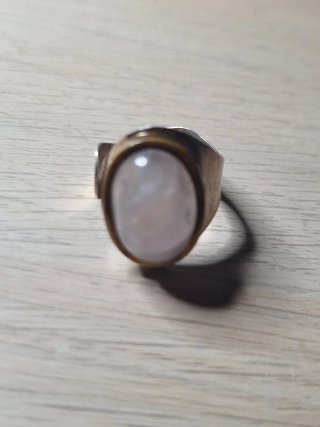 Anillo antiguo plata con piedra